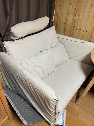 椅子・チェア 【関東圏限定】IKEA REMSTA 1人用ソファ2脚セット