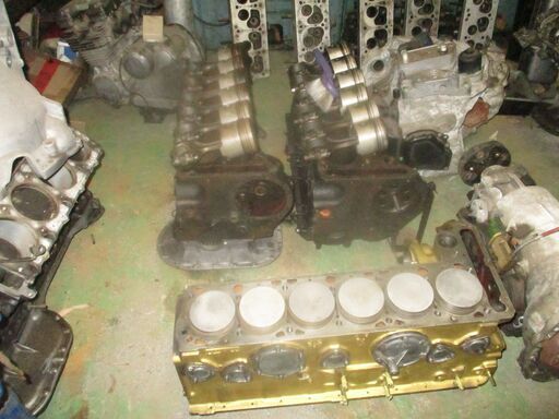 MB-113SL.各種加工済みエンジン部品取付け―各部精密加工-内燃機業務常設