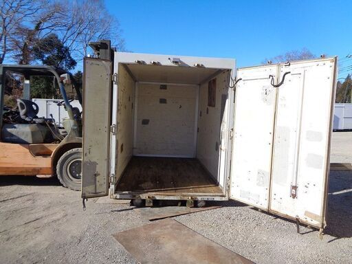 ♪ちばSA29♪物置♪コンテナ♪手頃♪スライドドア付♪アルミ箱