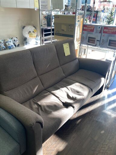★ジモティー割あり★3Pソファ　現状販売　高さ(H)47× 幅(W)170× 奥行(D)75.5(cm)　【joh1643】 ☆ジモティー割あり☆3Pソファ 現状販売 高さ(H)47× 幅(W)170× 奥行(D