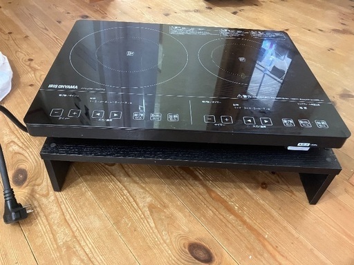 アイリスオーヤマ IHクッキングヒーター IHC-S225-B ジャンク 燃えよ