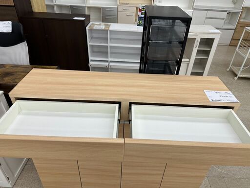 ☆ジモティ割あり☆ 全国家具工業 キャビネット クリーム H103×D30×W115.5