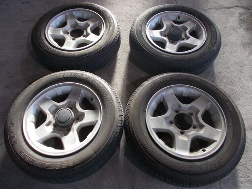 ジムニーに☆ BS DM-V2 175/80R16 深溝4本 ホイール付き 深溝！ジムニーサイズ！ブリヂストンブリザックＤＭ－Ｖ2 175⁄80R16 4