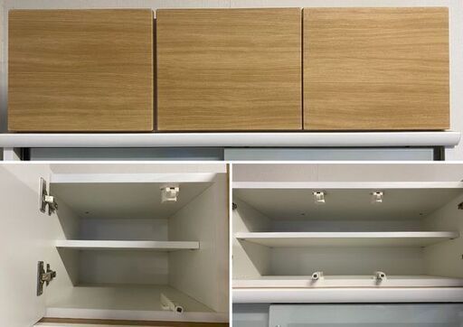 松田家具 キッチンボード マルチェ 幅120 ソフトクローズ 上置き収納