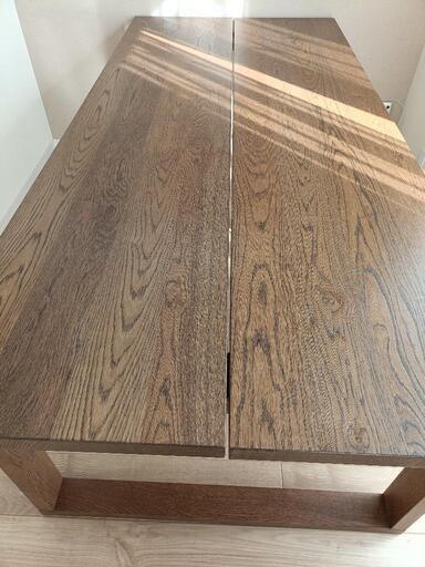 IKEA　モールビロンガ　ダイニングテーブル　220×100 MÖRBYLÅNGA モールビロンガ テーブル, オーク材突き板 ブラウン