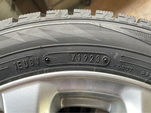 ダンロップ スタッドレスタイヤ 2023年製 155/65/14 アルミホイール