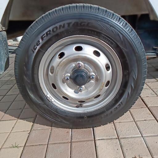 軽トラック 箱バンに145R12 6PR 2020年 スタッドレスタイヤホイール 4 