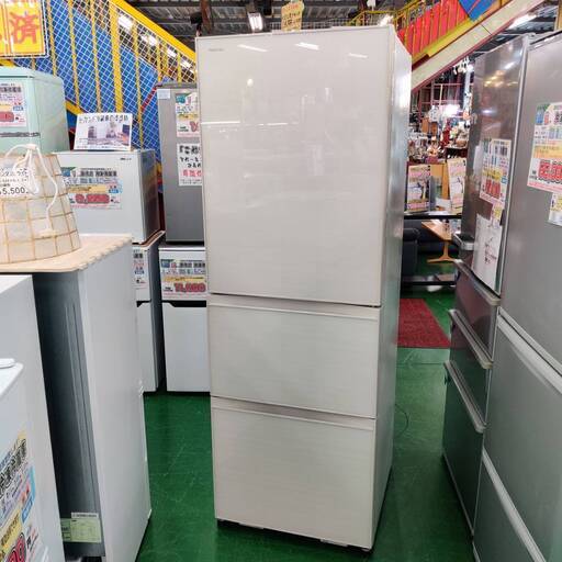 愛品倶楽部柏店】 保証充実 東芝 (TOSHIBA) 2018年製 363L 3ドア 冷凍