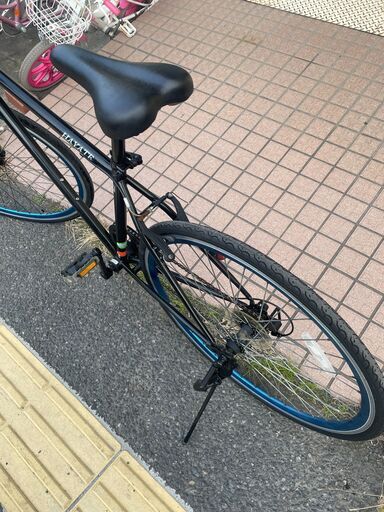 クロスバイク No.1281 GIANT グリーン 28インチ カスタム 8段切替