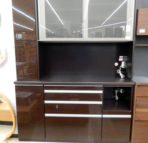 N829☆ニトリ製☆レンジボード☆食器棚☆カップボード☆幅800mm