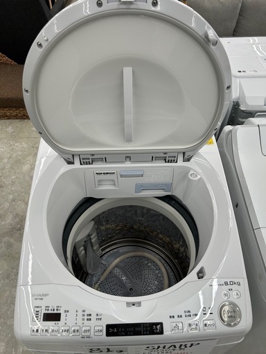 シャープ 全自動洗濯機ES-TX8E-W 2020 お持ち帰り大特価•家電6ヶ月保証】SHARP 洗濯機 8kg ES-TX8E 2020