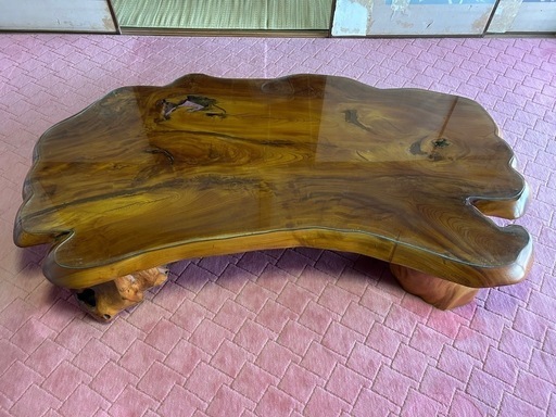 一枚板 机 座卓 古民家