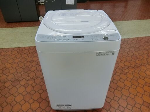 ID 568693　洗濯機　シャープ　7K　２０２１年　ES-GE7E ID568693 7K洗濯機 シャープ 2021年製 ES-GE7E-W