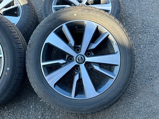 日産リーフ純正夏タイヤセット205/55R16バリ山ブラポリ114.3 5穴