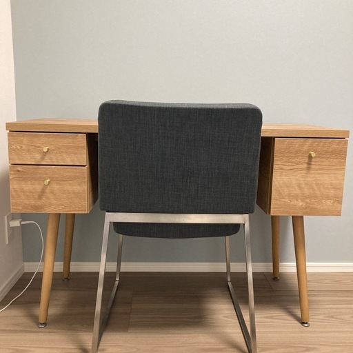 美品】デスク ドレッサー 美品！ ドレッサー&ミニデスク 収納スツール