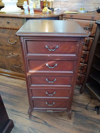 東海家具 Sri Tokai 5段チェスト 高さ90cm アンティーク調 東海家具 Sri Tokai 5段チェスト 高さ90cm アンティーク調 チェスト