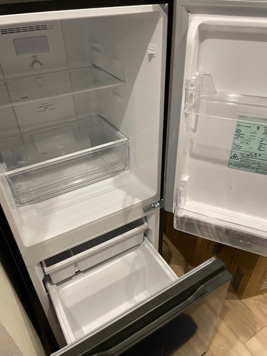 【2023年製】 AQUA 冷凍冷蔵庫 AQR-14N 冷蔵庫AQUA AQR-14N（S）2023年製 右開き AQUA 冷凍冷蔵庫 アクア 135L