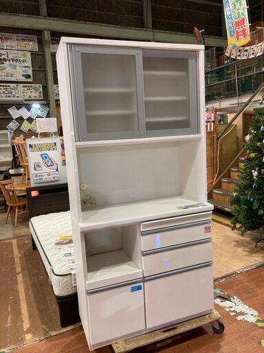 【愛品館 市原店】松田家具｜スライド扉キッチンボード