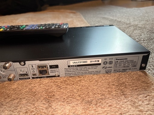 レコーダー Panasonic DIGA DMR-BZT800 Blu-ray 2TB パナソニック 2TB 3チューナー ブルーレイレコーダー ブラック