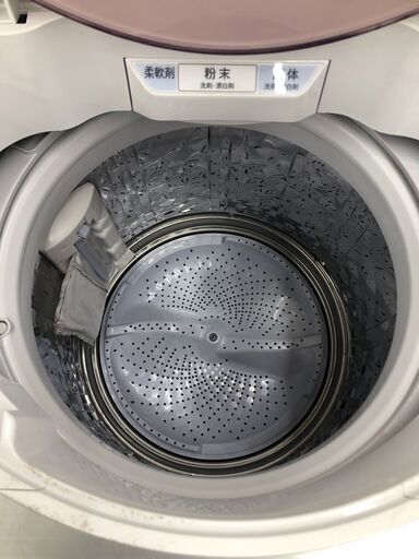 ☆ジモティー割あり☆7kg洗濯機 SHARP ES-GV7C 2018年製 高さ(H)96× 幅