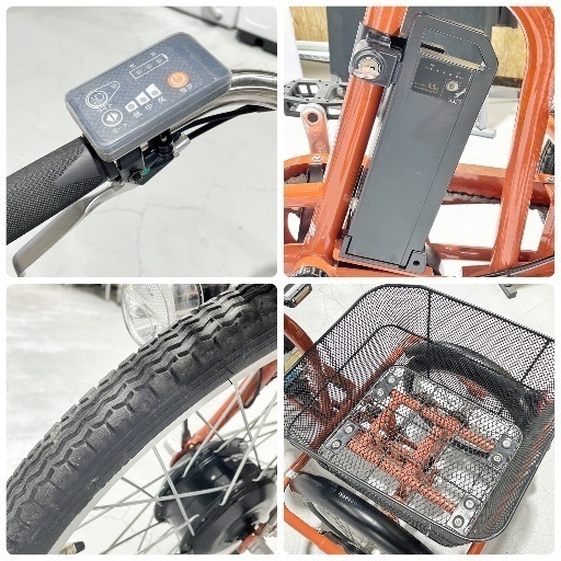 電動アシスト三輪自転車 KAIHOU カイホウ BEPN20-CB オレンジ