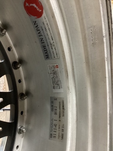 福岡 SSR スピードスター製 フォーミュラメッシュ 19インチ 4本セット