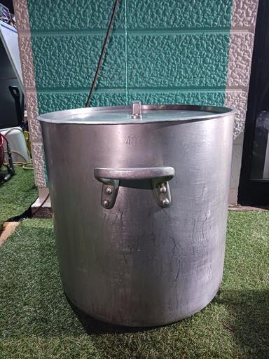 アルミ寸胴鍋·48cm·業務用·中古品·両手鍋
