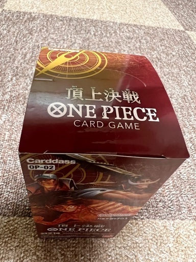 ワンピース　頂上決戦　box テープ付き ONE PIECE カード BOX 頂上決戦 テープ付き ワンピースカードゲーム