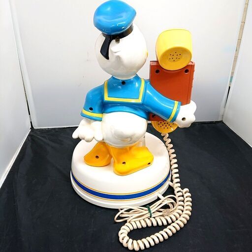 神田通信工業 電話機 ドナルドダック DK-650K 通話OK 1985年製 レトロ