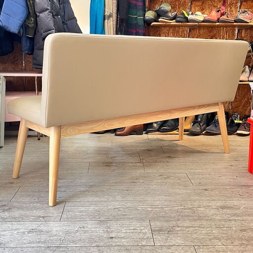 Francfranc フランフラン ピオニ ソファ ベージュxナチュラル 幅135cm Francfranc フランフラン ピオニ ソファ ベージュxナチュラル 幅135cm