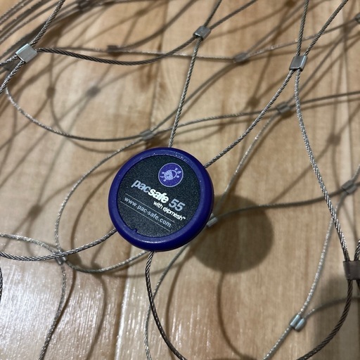 バックパック用Pacsafe 55L Pacsafe 55ℓ 盗難防止ワイヤーネット