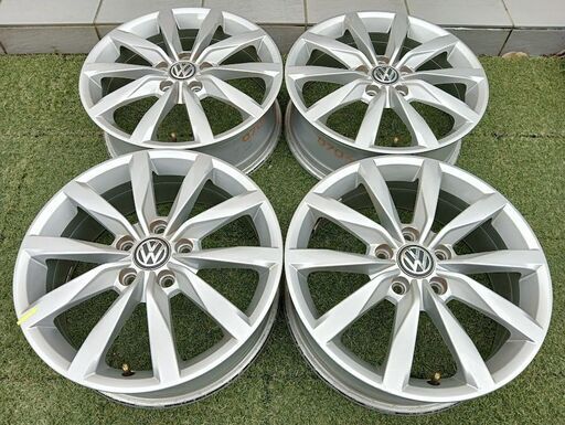 VW純正 ゴルフ【富山】17インチ 6J +48 ET48 PCD112 中古4本 VW 車検対応 アルミホイール ゴルフ7 アルミ ゴルフⅦ Ⅵ Ⅴ