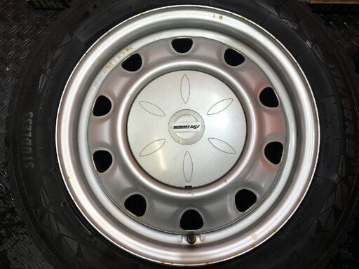 TOYO OBSERVE GIZ2 175/65R15】スタッドレス【TOPY製 スチールホイール 