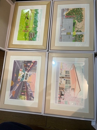 たびねこ　森俊憲　絵画生活　16枚セット
