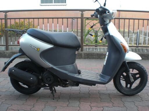 スズキ CA45A レッツ4 シルバー 後タイヤ/バッテリー/シートカバー