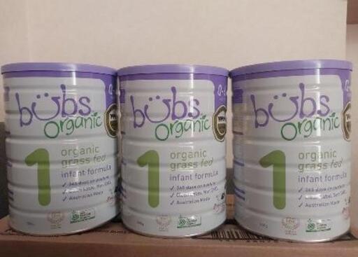 Bubs（バブズ）オーガニック 牛 粉ミルク ステップ1（0～6カ月）3缶