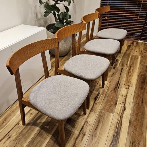 bis⭕️unico チェア 【TOVE(トーヴ)】 美品】unico TOVE(トーヴ) ダイニングテーブル x チェア セット 美品