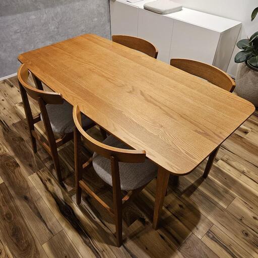 美品】unico TOVE(トーヴ) ダイニングテーブル x チェア セット 美品