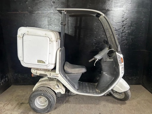 ★支払総額6.0万円★走行テスト済み！下取り可能！ ホンダ ジャイロキャノピー TA02 ワイドカスタム！！ケツ上げ！リアボックス付き♪2スト！通勤通学に♪ ☆支払総額6.0万円☆走行テスト済み！下取り可能！ ホンダ ジャイロ