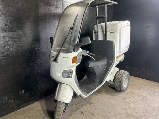 ★支払総額6.0万円★走行テスト済み！下取り可能！ ホンダ ジャイロキャノピー TA02 ワイドカスタム！！ケツ上げ！リアボックス付き♪2スト！通勤通学に♪