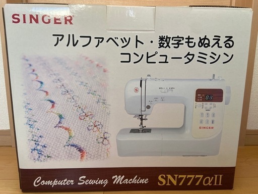シンガー SN777αⅡコンピュータミシン Amazon | SINGER シンガー コンピュータミシン 文字縫い機能付き