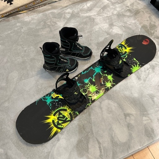 K2 ジュニアスノーボード 3点セット ボード100 ブーツ ビンディング K2