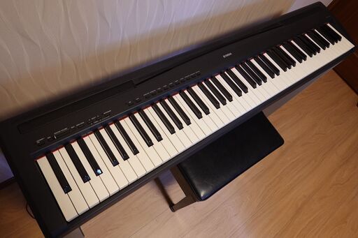 電子ピアノ【 YAMAHA P-85 】フットペダル＋椅子付 引取希望 電子 