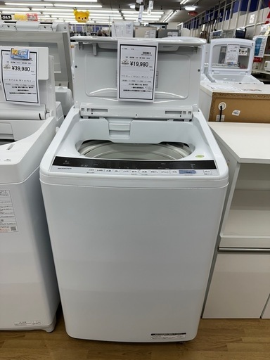 ドリーム川西店御来店限定】日立 洗濯機 BW-V80C 2018／クリーニング 