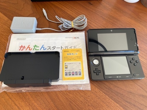 手渡しのみ Nintendo おかしかっ 3DS 本体 コスモブラック 充電器