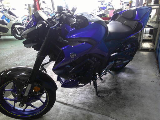 YAMAHA MT-25 黒/青 エンジン始動動画 自賠責保険で乗れます 半額配送
