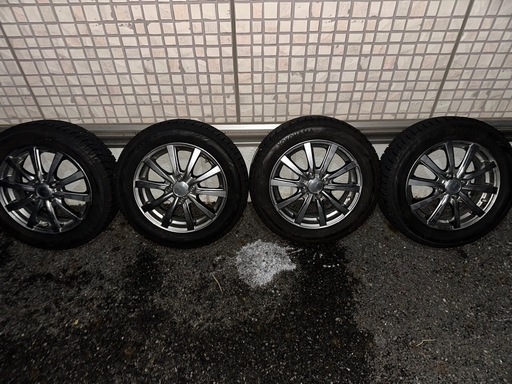 YOKOKAMA スタッドレスタイヤセットIG60　バリ溝　185/60R15 2021年製】YOKOHAMA製 iG60 15インチ スタッドレス ホイールセット 185