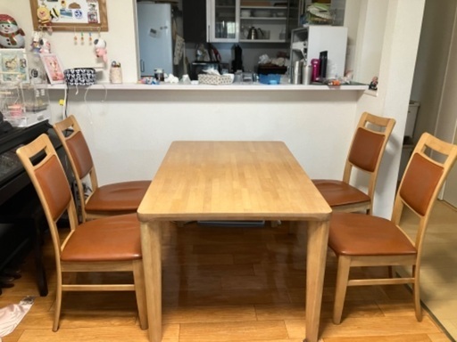 Karimoku Direttore 最高級 ダイニング5点セットUsed/美品 karimoku