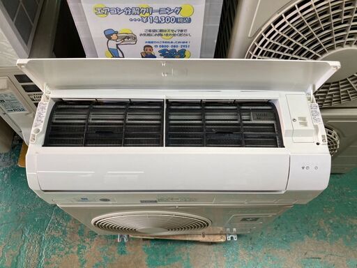 K02140 シャープ 中古エアコン 主に6畳用 冷2.2kw／暖2.2kw