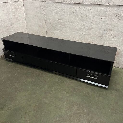 【ジモティ限定特価】 テレビ台 テレビボード 幅1800mm ブラック モダン N0547G